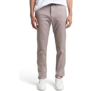 TOM TAILOR Herren Slim Fit Stretch Chino Mit Gürtel Hose, 39128 White Brown Zig Zag Structure, 31W / 30L EU TOM TAILOR Herren Slim Fit Stretch Chino Mit Gürtel Hose, 39128 White Brown Zig Zag Structure, 31W / 30L EU