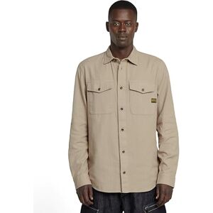 G-STAR Herren Marine Slim Hemd, Beige (Vintage Khaki gd D24963-D454-G102), L G-STAR Herren Marine Slim Hemd, Beige (Vintage Khaki gd D24963-D454-G102), L