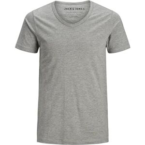 JACK & JONES Herren T-Shirt 12059219 Basic V-Neck Tee, Gr. 52 (L), Grau (Light Grey Melange) JACK & JONES Herren T-Shirt 12059219 Basic V-Neck Tee, Gr. 52 (L), Grau (Light Grey Melange)