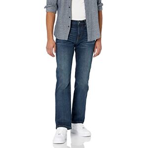 Amazon Essentials Herren Bootcut-Jeans mit gerader Passform Auslauffarben, Dunkle Waschung, 30W / 34L Amazon Essentials Herren Bootcut-Jeans mit gerader Passform Auslauffarben, Dunkle Waschung, 30W / 34L