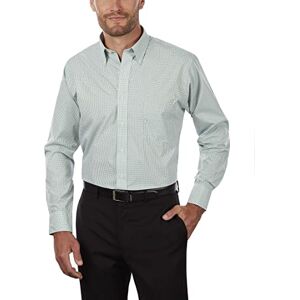 Van Heusen Herren Regular Fit Gingham-Kleid mit Button-down-Kragen Klassisches Hemd, Grüne Chicorye, XX-Large Van Heusen Herren Regular Fit Gingham-Kleid mit Button-down-Kragen Klassisches Hemd, Grüne Chicorye, XX-Large