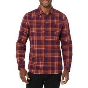 Amazon Essentials Herren-Flanellhemd, schmale Passform, langärmelig, Knopfleiste, kariert, Burgunderrot / Orange kariert, Größe XS Amazon Essentials Herren-Flanellhemd, schmale Passform, langärmelig, Knopfleiste, kariert, Burgunderrot / Orange kariert, Größe XS