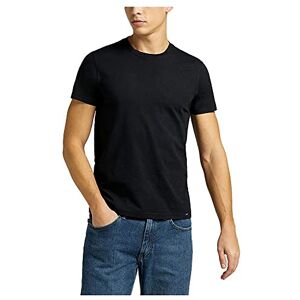 Lee Herren Twin Pack Crew T Shirts, Schwarz, M EU Lee Herren Twin Pack Crew T Shirts, Schwarz, M EU