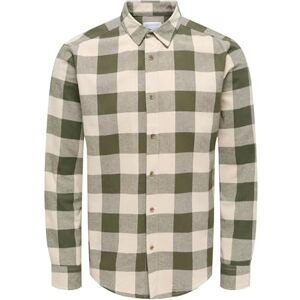 Only & Sons Kariertes Holzfäller Hemd Basic Langarm Flanellhemd Freizeit Karo Slim Fit Shirt Baumwolle ONSGUDMUND, Farben:Grün, Größe Hemd:XL Only & Sons Kariertes Holzfäller Hemd Basic Langarm Flanellhemd Freizeit Karo Slim Fit Shirt Baumwolle ONSGUDMUND, Farben:Grün, Größe Hemd:XL