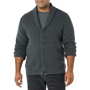 Amazon Essentials Herren Langärmliger Soft-Touch-Cardigan mit Schalkragen, Dunkelgrau Meliert, XL Amazon Essentials Herren Langärmliger Soft-Touch-Cardigan mit Schalkragen, Dunkelgrau Meliert, XL
