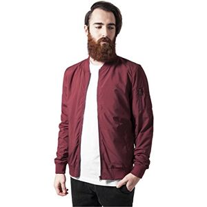 Urban Classics Herren Bomber Jacke, Blusen, Burgund, S Urban Classics Herren Bomber Jacke, Blusen, Burgund, S