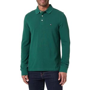 Tommy Hilfiger Herren Poloshirt Langarm Slim Basic, Grün (Ornamental Green), M Tommy Hilfiger Herren Poloshirt Langarm Slim Basic, Grün (Ornamental Green), M
