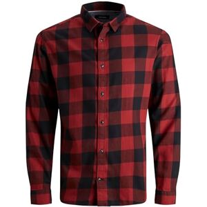 JACK & JONES Herren Hemd Jjegingham Twill Shirt L/S Noos, Rot (Brick Red/Slim Fit), XL JACK & JONES Herren Hemd Jjegingham Twill Shirt L/S Noos, Rot (Brick Red/Slim Fit), XL