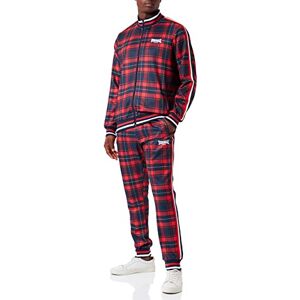 Lonsdale Herren WICKSTONE Trainingsanzug, Rot/Blau, M Lonsdale Herren WICKSTONE Trainingsanzug, Rot/Blau, M