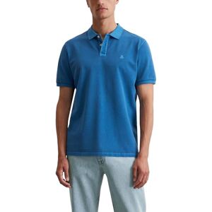 Marc O' Polo Herren Kurzarm-Poloshirt aus Bio-Baumwolle Regular Fit, Blau (Pacific Blue), XS Marc O' Polo Herren Kurzarm-Poloshirt aus Bio-Baumwolle Regular Fit, Blau (Pacific Blue), XS