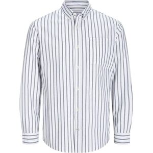JACK & JONES Herren Einfarbiges Plus Size Hemd Basic Übergrößen Langarm Shirt Uni Business JJEOXFORD, Ensign Blue, 4XL JACK & JONES Herren Einfarbiges Plus Size Hemd Basic Übergrößen Langarm Shirt Uni Business JJEOXFORD, Ensign Blue, 4XL