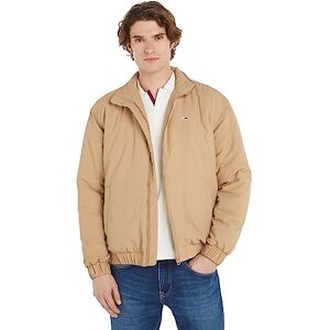 Tommy Jeans Herren Windbreaker Jacke Essential Stehkragen, Beige (Relic Tan), XXL Tommy Jeans Herren Windbreaker Jacke Essential Stehkragen, Beige (Relic Tan), XXL