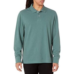 Amazon Essentials Herren Pique-Poloshirt mit Langen Ärmeln in normaler Passform, Salbeigrün, XL Amazon Essentials Herren Pique-Poloshirt mit Langen Ärmeln in normaler Passform, Salbeigrün, XL