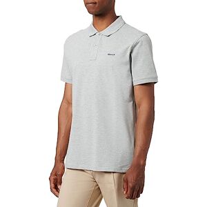 GANT Herren Reg Contrast Pique Rugger Polohemd, Grey Melange, L EU GANT Herren Reg Contrast Pique Rugger Polohemd, Grey Melange, L EU