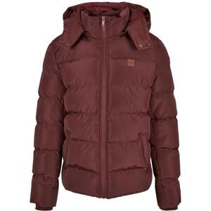Urban Classics Herren Hooded Puffer Jacket with Quilted Interior Jacke, Cherry, L Urban Classics Herren Hooded Puffer Jacket with Quilted Interior Jacke, Cherry, L