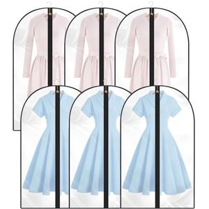 Woobroo Kleidersack,6 Stück Kleidersäcke 60 * 100cm mit Reißverschluss,Transparent Anzug Aufbewahrung,für Anzüge Kleider Mäntel Sakkos Hemden Abendkleider Anzugsack Kleiderhülle Woobroo Kleidersack,6 Stück Kleidersäcke 60 * 100cm mit Reißverschluss,Transparent Anzug Aufbewahrung,für Anzüge Kleider Mäntel Sakkos Hemden Abendkleider Anzugsack Kleiderhülle