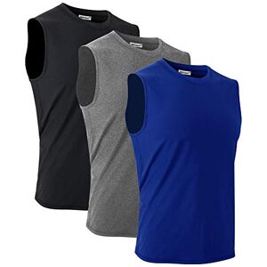 MeetHoo Herren Tank Top, Muskelshirts Tankshirt Ärmellose Shirt Achselshirt Schnelltrocknendes Unterhemd Gym Running für Männer (L, Schwarz+grau+blau) MeetHoo Herren Tank Top, Muskelshirts Tankshirt Ärmellose Shirt Achselshirt Schnelltrocknendes Unterhemd Gym Running für Männer (L, Schwarz+grau+blau)