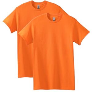 Gildan Unisex-Erwachsene T-Shirt aus Schwerer Baumwolle, Stil G5000, Multipack Hemd, Safety Orange (2er-Pack), XL Gildan Unisex-Erwachsene T-Shirt aus Schwerer Baumwolle, Stil G5000, Multipack Hemd, Safety Orange (2er-Pack), XL