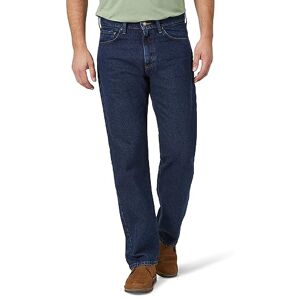 Wrangler Authentics Herren-Baumwolljeans mit 5 Taschen, Klassische, Flexible, lässige Passform, Dunkle Spülung, 35W / 32L Wrangler Authentics Herren-Baumwolljeans mit 5 Taschen, Klassische, Flexible, lässige Passform, Dunkle Spülung, 35W / 32L