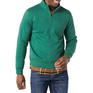 Amazon Essentials Herren Langärmliges Fleece-Sweatshirt Mit Viertelreißverschluss, Grün, M Amazon Essentials Herren Langärmliges Fleece-Sweatshirt Mit Viertelreißverschluss, Grün, M