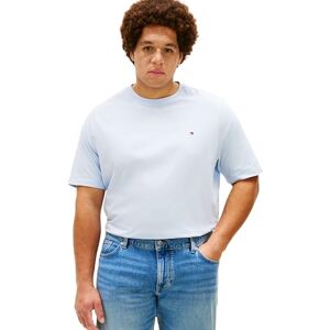 Tommy Hilfiger Herren T-Shirt Kurzarm Seasonal Solid aus Baumwolle, Blau (Breezy Blue), 3XL Tommy Hilfiger Herren T-Shirt Kurzarm Seasonal Solid aus Baumwolle, Blau (Breezy Blue), 3XL