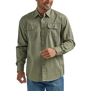 Wrangler Authentics Herren Langärmeliges, Klassisches Gewebtes Hemd mit Button-Down-Kragen, Burnt Olive, L Wrangler Authentics Herren Langärmeliges, Klassisches Gewebtes Hemd mit Button-Down-Kragen, Burnt Olive, L