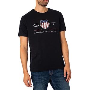 GANT Herren Reg Shield T-Shirt T Shirt, Schwarz, M EU GANT Herren Reg Shield T-Shirt T Shirt, Schwarz, M EU