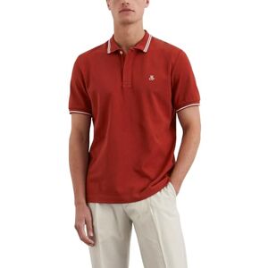 Marc O' Polo Herren Kurzarm-Poloshirt aus Bio-Baumwolle Regular Fit, Rot (Tall Poppy), L Marc O' Polo Herren Kurzarm-Poloshirt aus Bio-Baumwolle Regular Fit, Rot (Tall Poppy), L