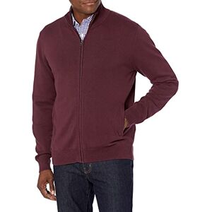 Amazon Essentials Herren Pullover mit durchgehendem Reißverschluss, Burgunderrot, XS Amazon Essentials Herren Pullover mit durchgehendem Reißverschluss, Burgunderrot, XS