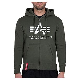 Alpha Herren Basic Zip Hoody Kapuzensweat Für Kapuzenpullover, Dark Olive, M EU Alpha Herren Basic Zip Hoody Kapuzensweat Für Kapuzenpullover, Dark Olive, M EU
