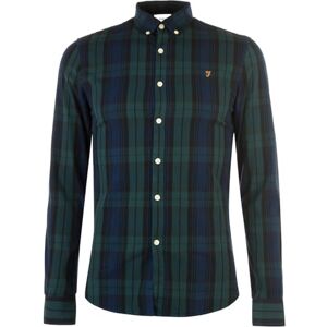 Farah Herren Brewer Slim Fit Cotton Oxford Shirt Hemd, Woodland Pine, L Farah Herren Brewer Slim Fit Cotton Oxford Shirt Hemd, Woodland Pine, L