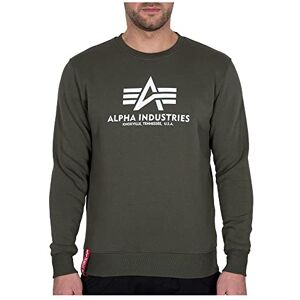 Alpha Herren Basic Sweater Für Sweatshirt, Dunkles Olivgrün (178302-142), M EU Alpha Herren Basic Sweater Für Sweatshirt, Dunkles Olivgrün (178302-142), M EU