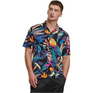 Urban Classics Herren Hemd Viscose AOP Resort Shirt, lässiges Hemd für Männer, mit floralem Print, erhältlich in vielen Farbvarianten, Größen XS-5XL Urban Classics Herren Hemd Viscose AOP Resort Shirt, lässiges Hemd für Männer, mit floralem Print, erhältlich in vielen Farbvarianten, Größen XS-5XL