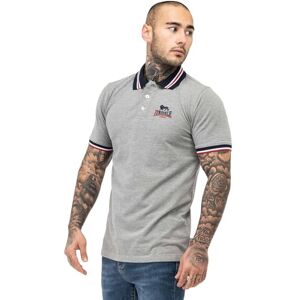Lonsdale Herren Poloshirt schmale Passform OCCUMSTER 3XL, Marl Grey/Navy/Red Lonsdale Herren Poloshirt schmale Passform OCCUMSTER 3XL, Marl Grey/Navy/Red