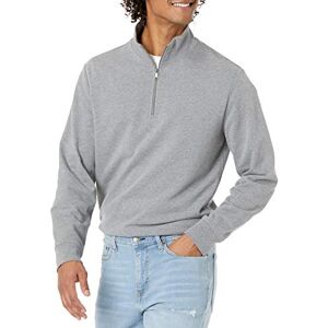 Amazon Essentials Leichtes Herren-Sweatshirt aus French Terry, Viertel-Reißverschluss, Stehkragen, Charcoal Heather, X-Large Amazon Essentials Leichtes Herren-Sweatshirt aus French Terry, Viertel-Reißverschluss, Stehkragen, Charcoal Heather, X-Large