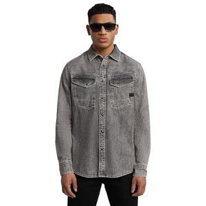 G-STAR Herren Dakota Slim Hemd, Grau (Sun Faded Graphite Grey D23616-D540-H162), M G-STAR Herren Dakota Slim Hemd, Grau (Sun Faded Graphite Grey D23616-D540-H162), M