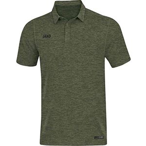 JAKO Herren Poloshirt Premium Basics, Khaki-Meliert, L JAKO Herren Poloshirt Premium Basics, Khaki-Meliert, L