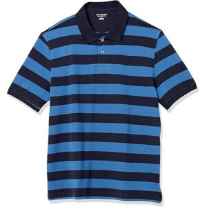 Amazon Essentials Herren Regular-fit Cotton Pique Polo Hemd, Mehrfarbig (Blue/Navy Rugby Stripe), (Herstellergröße: X-Large) Amazon Essentials Herren Regular-fit Cotton Pique Polo Hemd, Mehrfarbig (Blue/Navy Rugby Stripe), (Herstellergröße: X-Large)