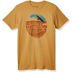 Liquid Blue Unisex-Erwachsene Creedence Clearwater Revival Green River T-Shirt, senffarben, X-Large Liquid Blue Unisex-Erwachsene Creedence Clearwater Revival Green River T-Shirt, senffarben, X-Large