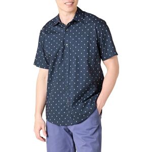Amazon Essentials Herren Kurzärmeliges Sommerhemd mit Aufdruck, Normale Passform, Anchor, 3XL-4XL Amazon Essentials Herren Kurzärmeliges Sommerhemd mit Aufdruck, Normale Passform, Anchor, 3XL-4XL
