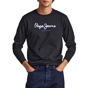Pepe Jeans Herren Eggo Long T-Shirt, Schwarz, L Pepe Jeans Herren Eggo Long T-Shirt, Schwarz, L