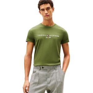 Tommy Hilfiger Herren Tommy Logo Tee MW0MW11797 S/S T-Shirt, Grün, M, Grün (Mountain Pine), M Tommy Hilfiger Herren Tommy Logo Tee MW0MW11797 S/S T-Shirt, Grün, M, Grün (Mountain Pine), M