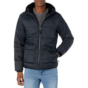 Amazon Essentials Herren Langärmelige, Wasserabweisende Pufferjacke mit Sherpa-Futter, Schwarz, S Amazon Essentials Herren Langärmelige, Wasserabweisende Pufferjacke mit Sherpa-Futter, Schwarz, S