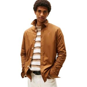 Tommy Jeans Herren Hemd Original Stretch Langarm, Beige (Pecan Nut), XS Tommy Jeans Herren Hemd Original Stretch Langarm, Beige (Pecan Nut), XS