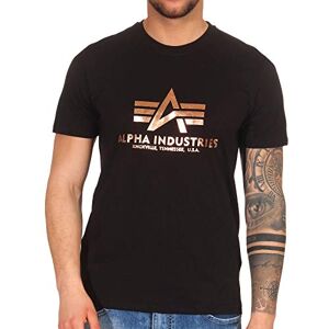 Alpha Basic T-Shirt Foil Print T-Shirt für Herren Black/Gold Alpha Basic T-Shirt Foil Print T-Shirt für Herren Black/Gold