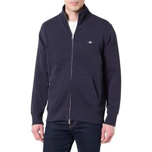 GANT Herren Reg Shield Full Zip Sweatshirt, Evening Blue, 5XL EU GANT Herren Reg Shield Full Zip Sweatshirt, Evening Blue, 5XL EU