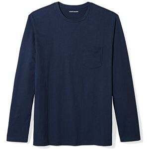 Amazon Essentials Herren Langärmeliges T-Shirt, Normale Passform, Marineblau, L Amazon Essentials Herren Langärmeliges T-Shirt, Normale Passform, Marineblau, L