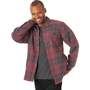 Wrangler Authentics Herren Langärmelige Hemdjacke mit Sherpa-Futter Hemd, Current Heather, Klein Wrangler Authentics Herren Langärmelige Hemdjacke mit Sherpa-Futter Hemd, Current Heather, Klein
