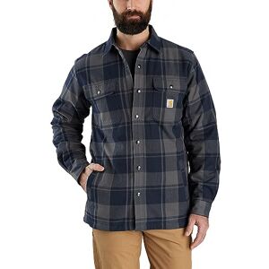 Carhartt Flannel Relaxed Fit Sherpa-Lined Shirt, Farbe:Marineblau, Größe:XXL Carhartt Flannel Relaxed Fit Sherpa-Lined Shirt, Farbe:Marineblau, Größe:XXL