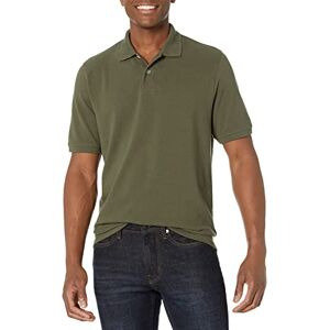 Amazon Essentials Men's Regular-Fit Cotton Pique Polo Shirt Shirt, -Olive, Small Amazon Essentials Men's Regular-Fit Cotton Pique Polo Shirt Shirt, -Olive, Small